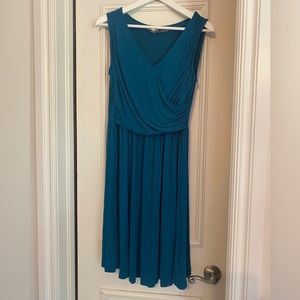 Teal midi dress